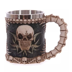 Double Wall Stainless Steel 3D Skull Mugs