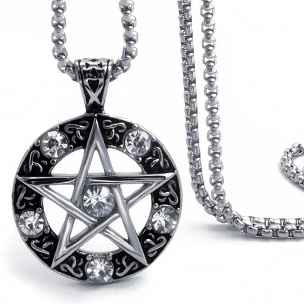Celtic Wicca Pentagram Star Necklace