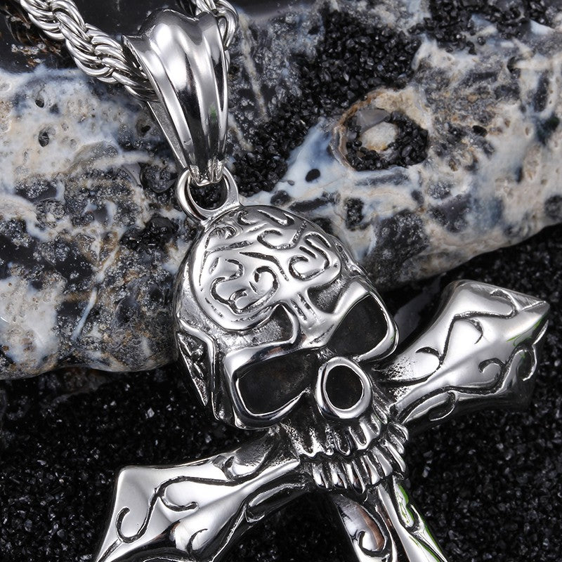 The big cross skull power Pendant