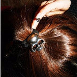 Metal Skull Elastic Hair Bands Accessories - aleph-zero