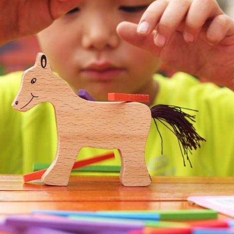 Montessori Balancing Colourful Sticks Childhood Educational toy - aleph-zero