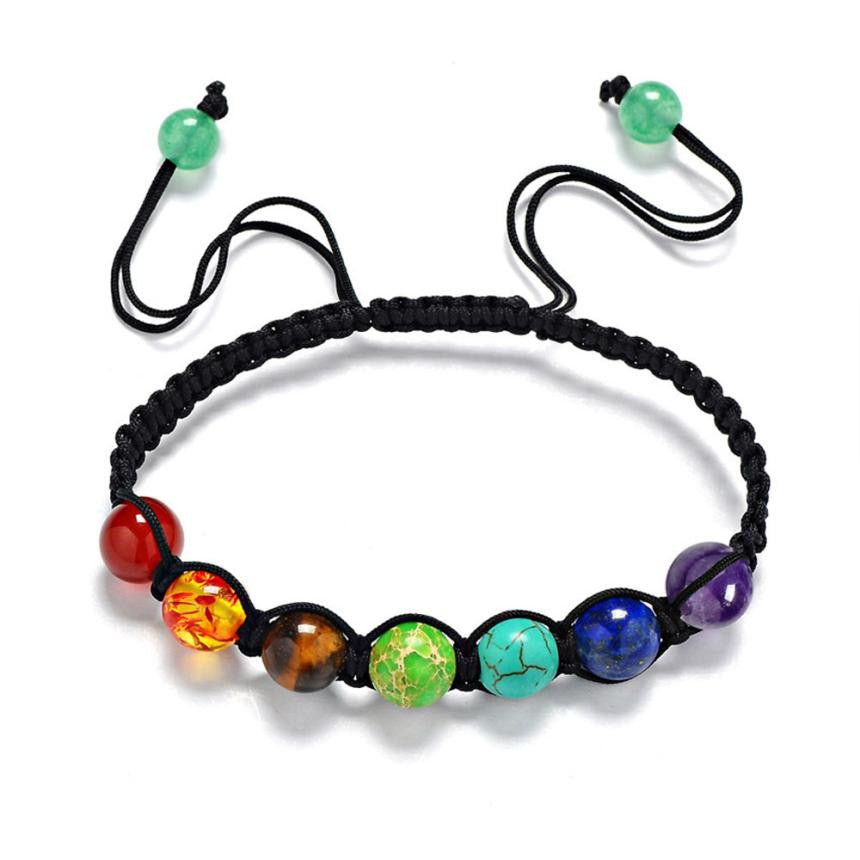 7 Chakra Healing Balance Beads Energy Bracelet - aleph-zero