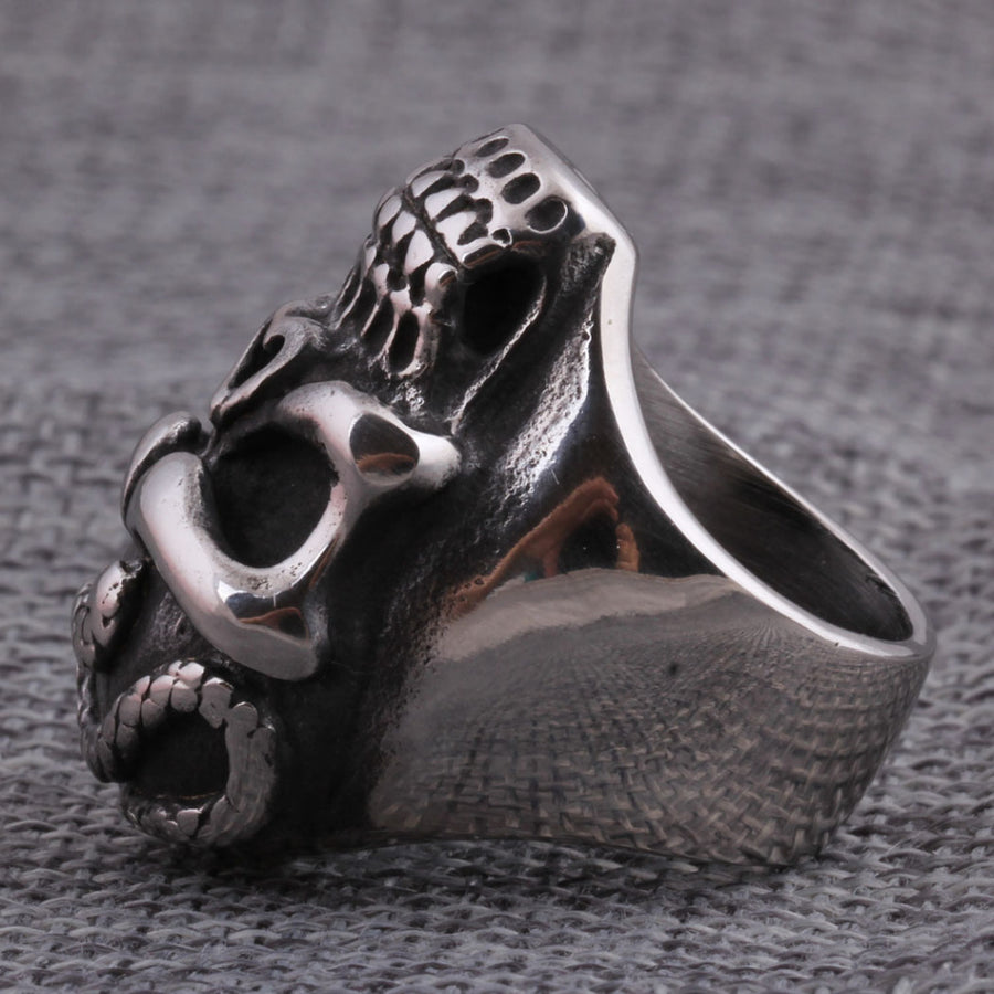 Powerful Snake & Skull Ring - aleph-zero