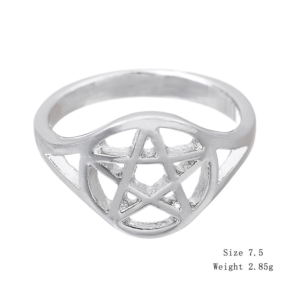 Wicca Pentagram Ring