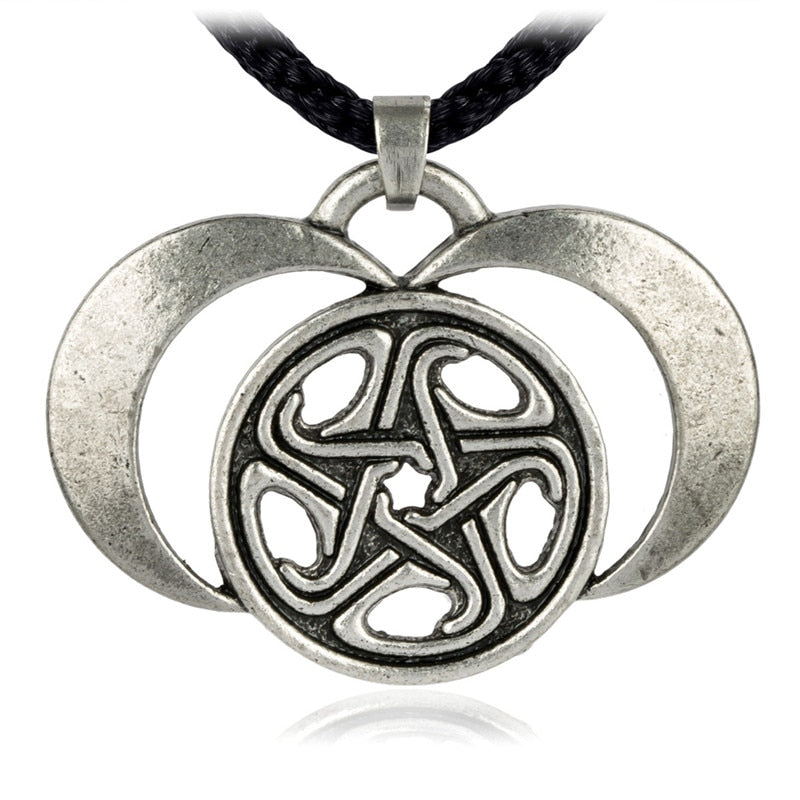 Moons of Hecate Goddess Necklace