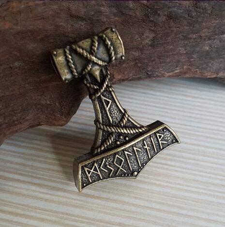 Thor's Hammer Mjolnir Amulet necklace - aleph-zero