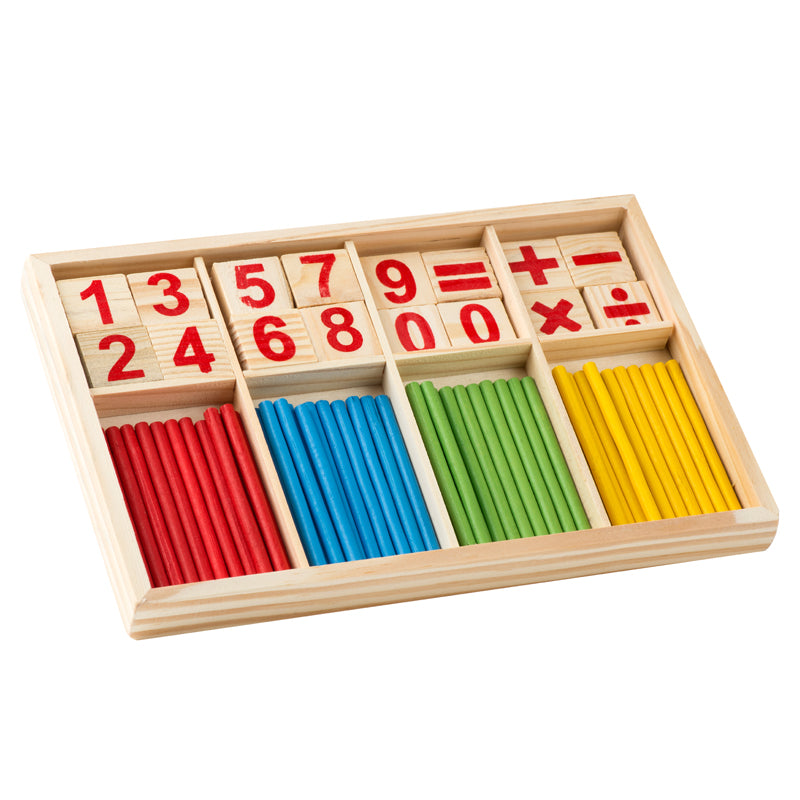 Montessori Wooden Number Math Game Sticks - aleph-zero