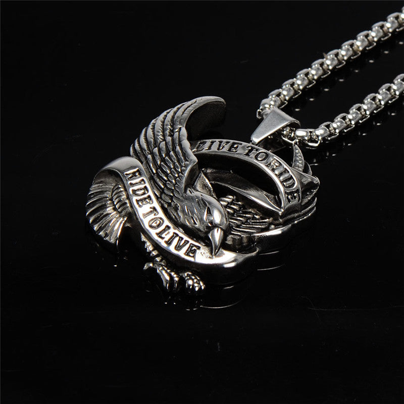 Eagle Chain Men's 316l Stainless Steel Necklace - aleph-zero