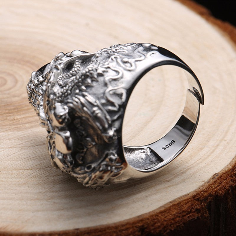 Silver Skulls Ring