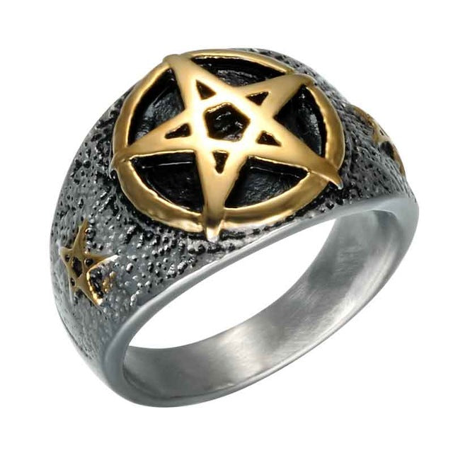 The Gold Pentagram Ring