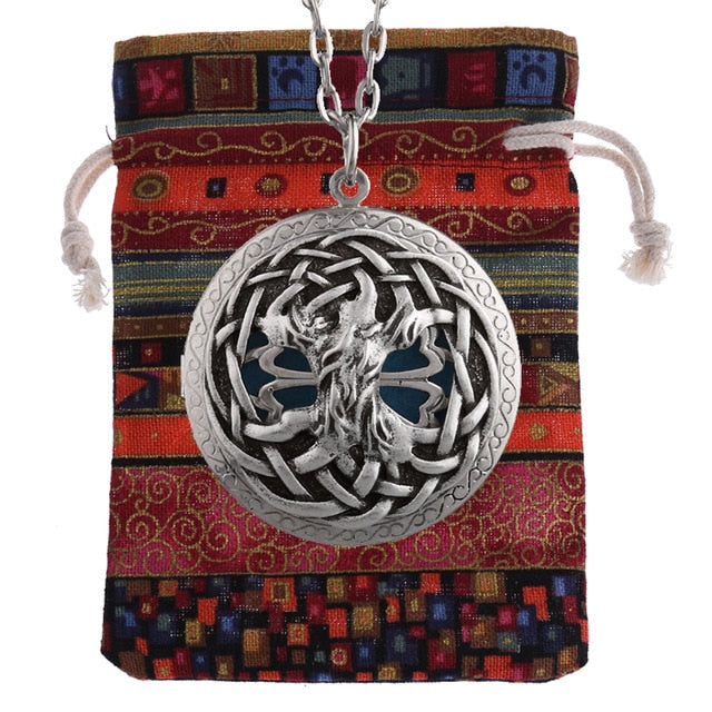Tree of Life Essential Oil Diffuser Locket Necklace