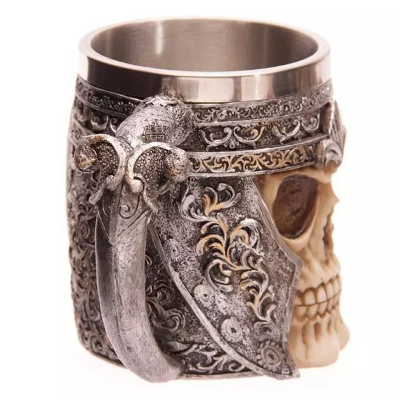 Double Wall Stainless Steel 3D Skull Mugs