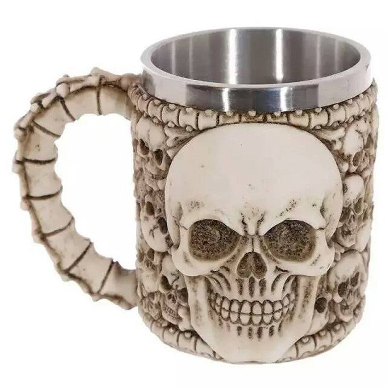 Double Wall Stainless Steel 3D Skull Mugs