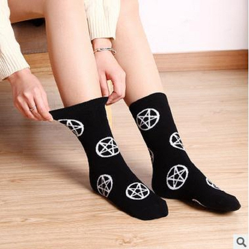 The Pentagram tube socks