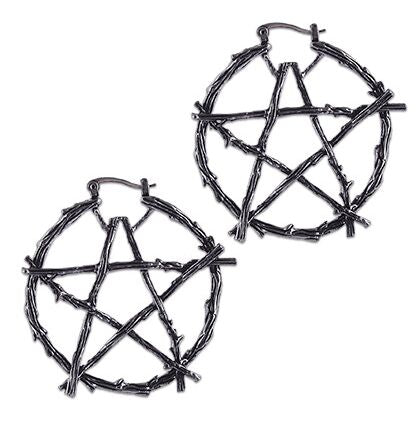 Pentagram Witchcraft  Stud Earrings