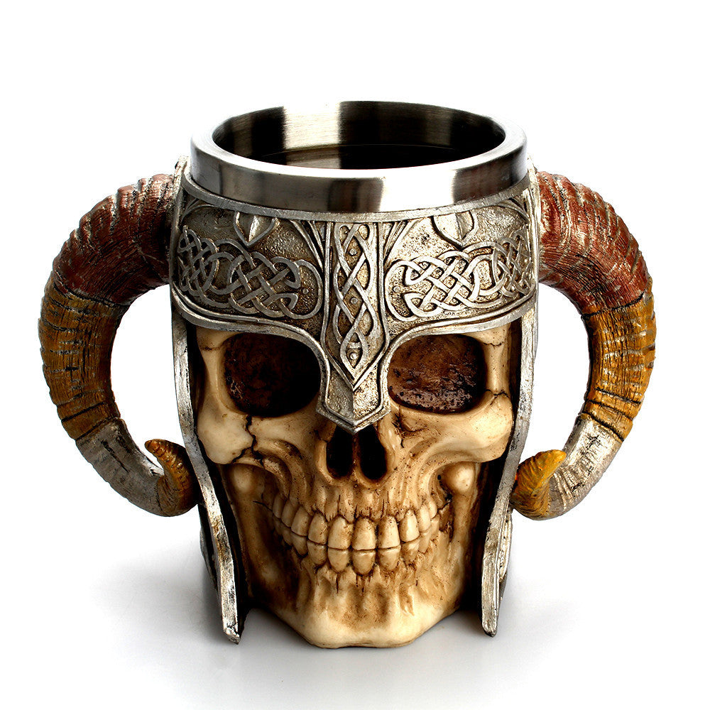 Viking Skull Mug Artwork