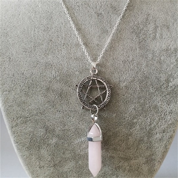 The Crystal pentagram Necklace