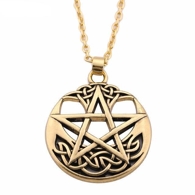 Tree of Life Wicca Pentagram Necklace