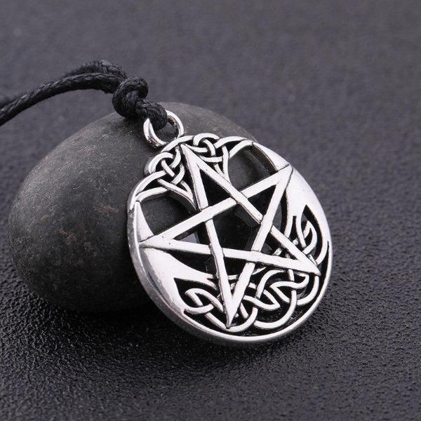 Tree of Life Wicca Pentagram Necklace