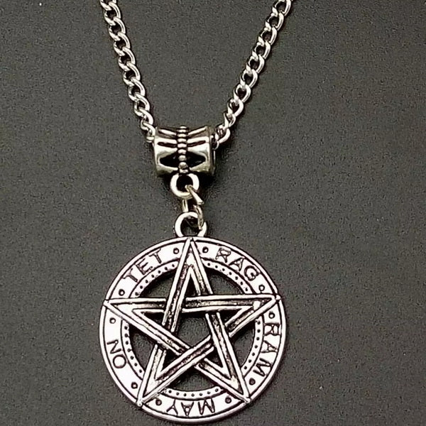 Pentagram Pentacle Wicca  Chain Necklace