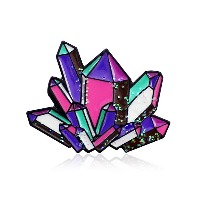 The Crystal Magick Enamel Lapel pin