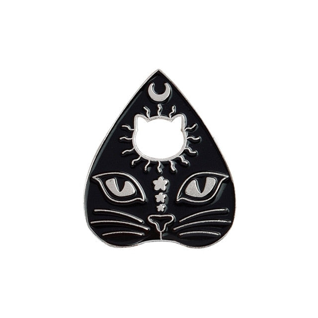 Black Cat Brooch Enamel Pin