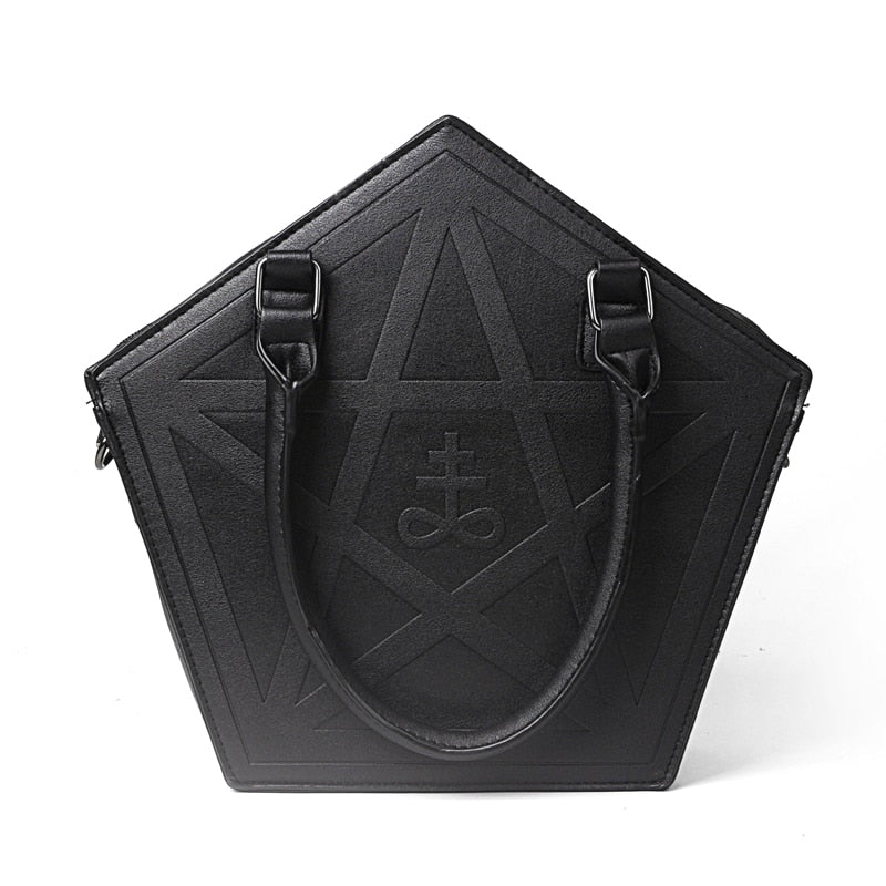 Pentagram Darkness Handbag with Chain