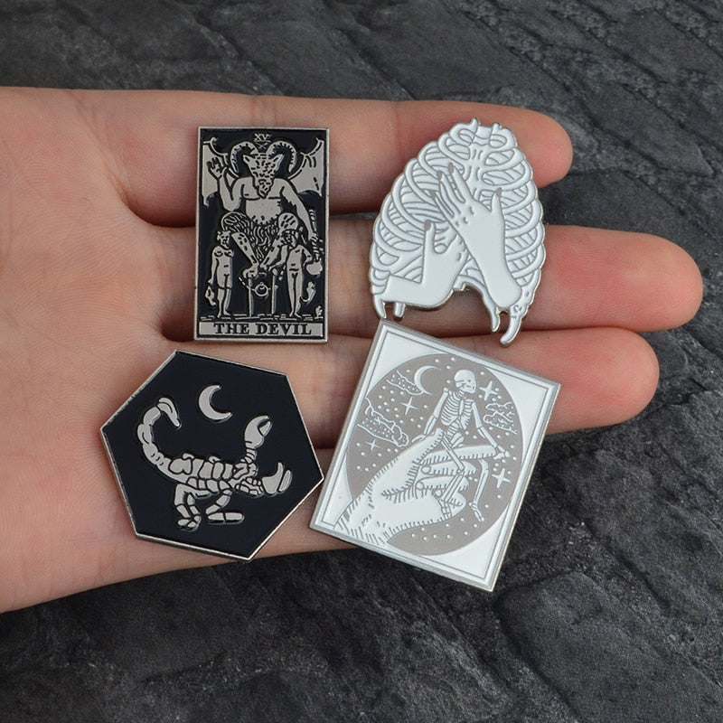 Gothic Punk lapel pins set