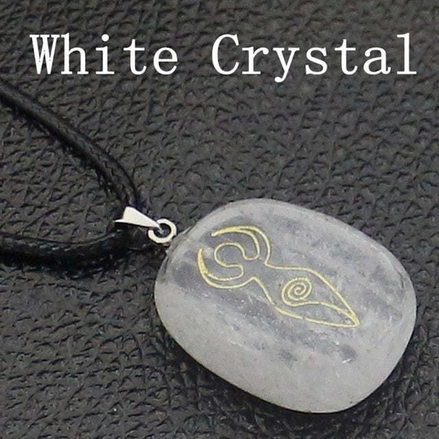 Meditation Goddess Handmade Crystal Natural Stone Necklace