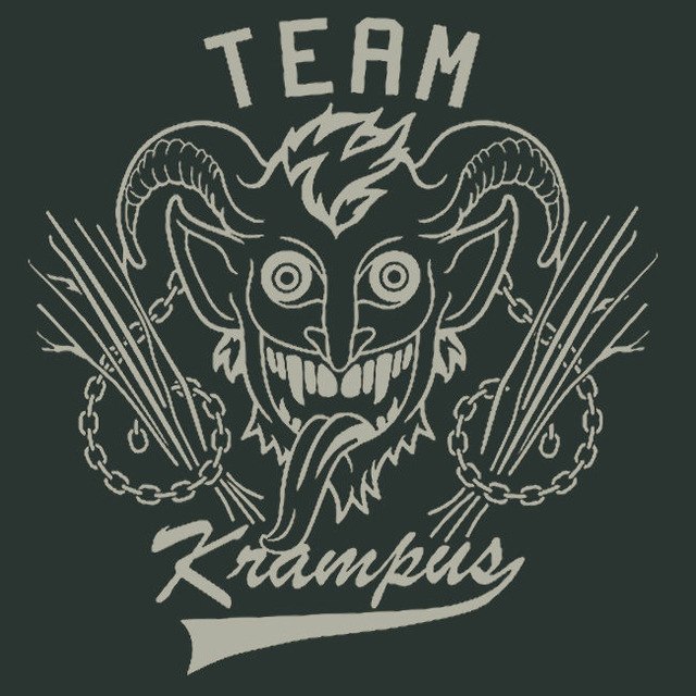 Team KRAMPUS, XMAS Devil Evil Man T-Shirt