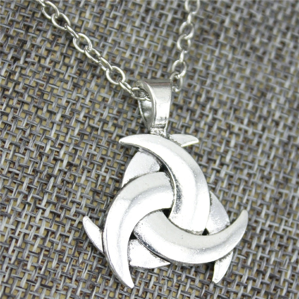 Triquetra Triple Moon Goddess necklace