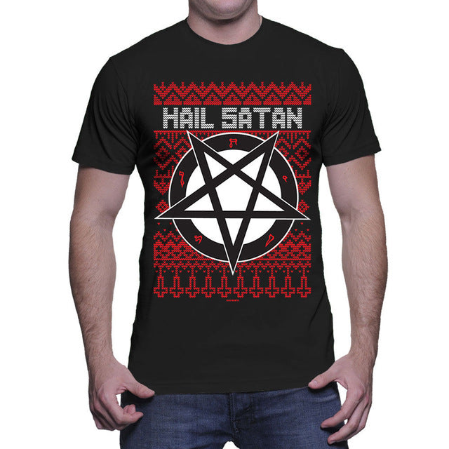 Hail Satan Christmas Gift Mens T Shirt