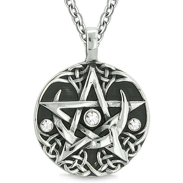 The Crystal Pentacle Of The Moon Necklace