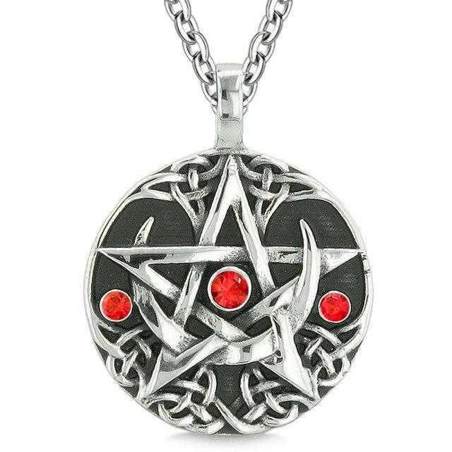 The Crystal Pentacle Of The Moon Necklace