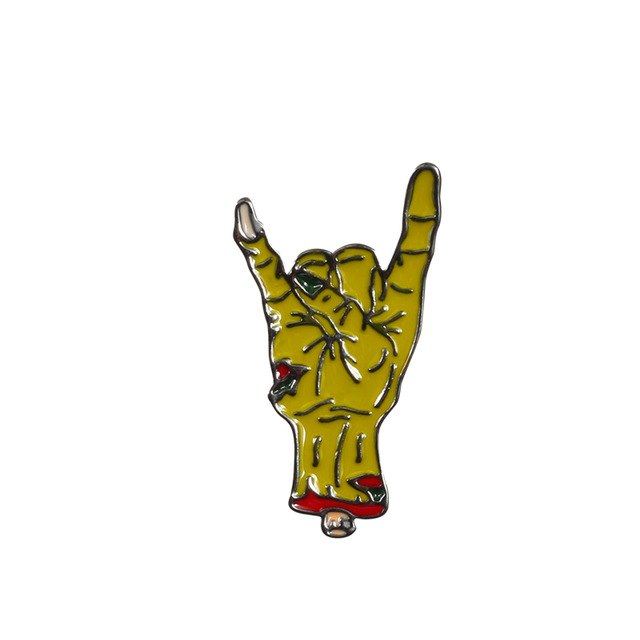 The devil hands Enamel Lapel pin