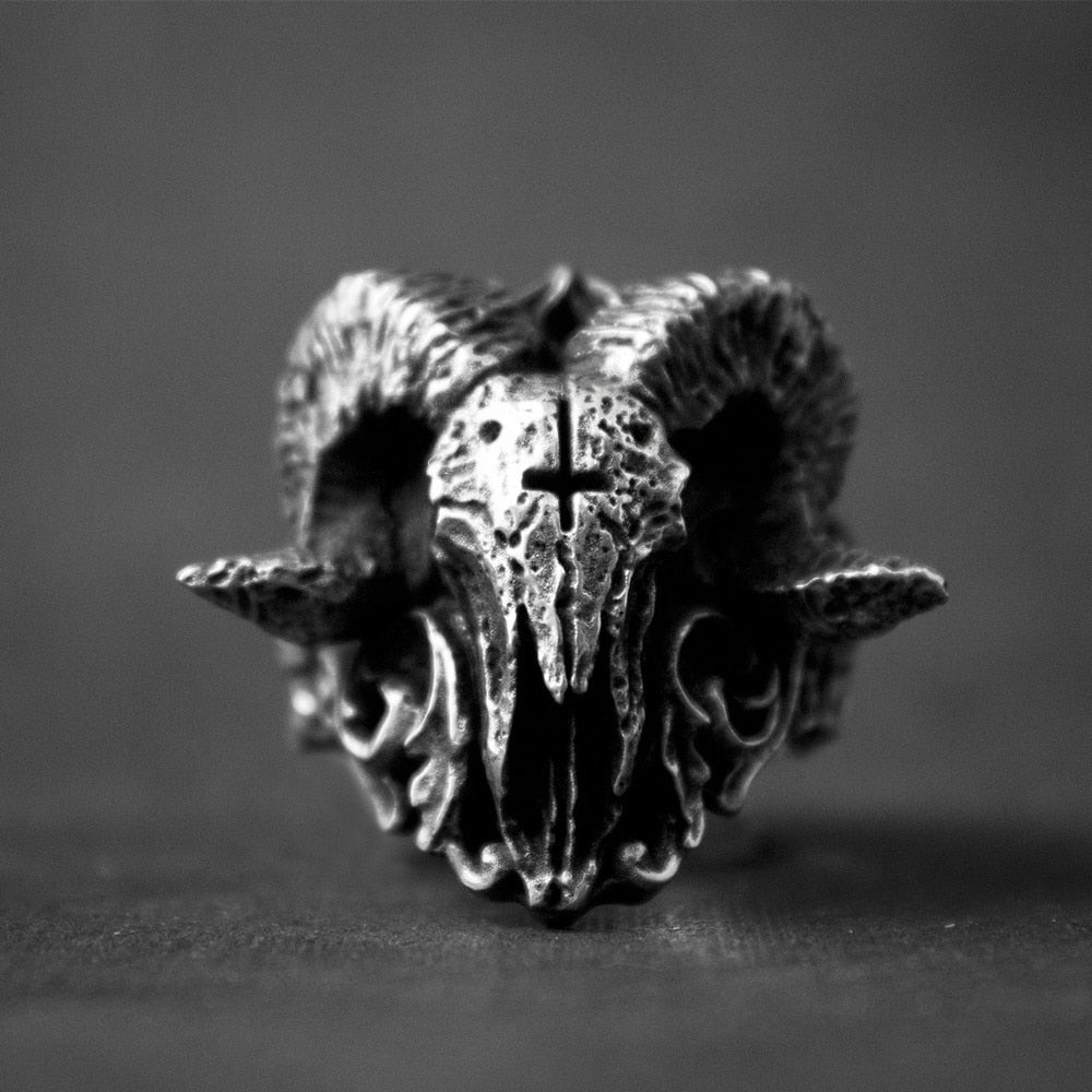 Satanic Demon Sorath Skull Ring