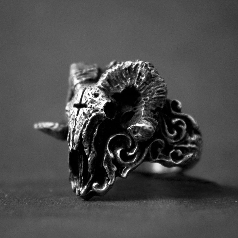 Satanic Demon Sorath Skull Ring