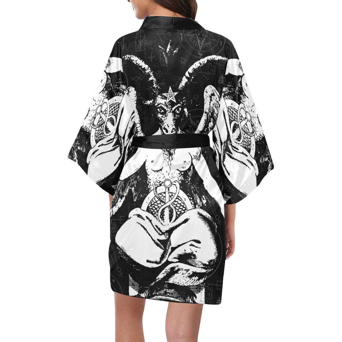 The Baphomet Women's Short Kimono Robe